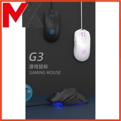 Chuột Gaming Black Snake G3 - 6400 DPI, 78G, Dây Dù | MKShop