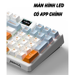 Bàn Phím Cơ Monka 3098 Pro - Màn Hình LED, 3 Chế Độ Kết Nối, Gasket Mount | MKShop
