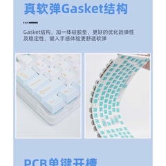 Bàn Phím Cơ Monka 3098 Pro - Màn Hình LED, 3 Chế Độ Kết Nối, Gasket Mount | MKShop