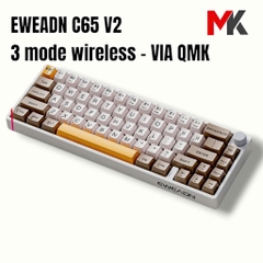 Bàn Phím Cơ EWEADN C65V2 - 3 Chế Độ Kết Nối, LED RGB, VIA, Hotswap | MKShop