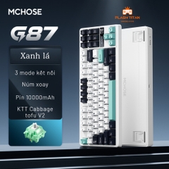 Bàn Phím Cơ Mchose G87 - TKL, 3 Chế Độ Kết Nối, LED RGB, Pin 10000mAh | MKShop