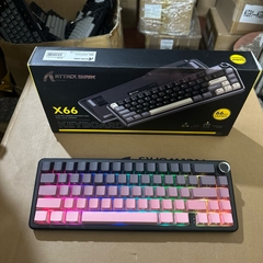 Bàn Phím Cơ Không Dây Attack Shark X66 - 3 Chế Độ Kết Nối, LED RGB, Hot-Swappable | MKShop