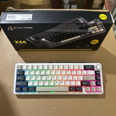 Bàn Phím Cơ Không Dây Attack Shark X66 - 3 Chế Độ Kết Nối, LED RGB, Hot-Swappable | MKShop