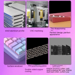Bàn Phím Cơ AL65 - CNC Aluminum, 65% Layout, LED RGB, Hotswap | MKShop