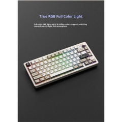 Bàn Phím Cơ Furrycube F75S - CNC Aluminum, 3 Chế Độ Kết Nối, LED RGB | MKShop