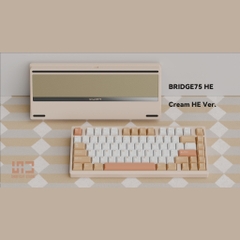 [Có sẵn] Bridge75 - Bàn phím cơ gaming khung nhôm 3 mode RGB tạ phay xước ngàm ball catch tiện lợi