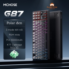 Bàn Phím Cơ Mchose G87 - TKL, 3 Chế Độ Kết Nối, LED RGB, Pin 10000mAh | MKShop