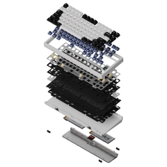 Chillkey ND75 Bàn phím cơ nhôm CNC 3 mode bluetooth 2.4G type C hotswap RGB không dây