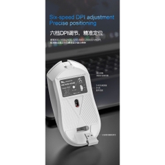 Chuột Không Dây SMAILWOLF RS7 - 3 Chế Độ, Pin 500mAh, Cảm Biến PWM3311 | MKShop