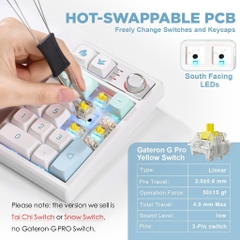 Bàn Phím Cơ Numpad Keycool K19 - 3 Chế Độ Kết Nối, RGB, Hotswap | MKShop