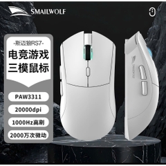 Chuột Không Dây SMAILWOLF RS7 - 3 Chế Độ, Pin 500mAh, Cảm Biến PWM3311 | MKShop