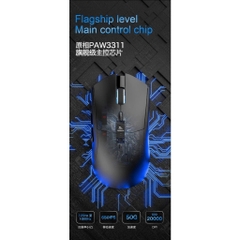 Chuột Không Dây SMAILWOLF RS7 - 3 Chế Độ, Pin 500mAh, Cảm Biến PWM3311 | MKShop