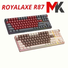 Bàn phím cơ không dây Royal Axe R87 - Hỗ trợ 3 mode kết nối - Led RGB nhiều chế độ - Hotswap 5pin