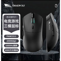 Chuột Không Dây SMAILWOLF RS7 - 3 Chế Độ, Pin 500mAh, Cảm Biến PWM3311 | MKShop