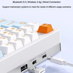 Bàn Phím Cơ AULA M75 - Full Size, 3 Chế Độ Kết Nối, LED RGB, Công Thái Học | MKShop