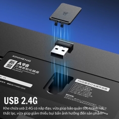 Bàn Phím Cơ Xinmeng A98 - Hotswap, LED RGB, 3 Chế Độ Kết Nối | MKShop