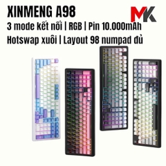 Bàn Phím Cơ Xinmeng A98 - Hotswap, LED RGB, 3 Chế Độ Kết Nối | MKShop