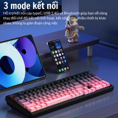 Bàn Phím Cơ Xinmeng A98 - Hotswap, LED RGB, 3 Chế Độ Kết Nối | MKShop