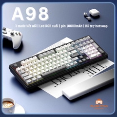 Bàn Phím Cơ Xinmeng A98 - Hotswap, LED RGB, 3 Chế Độ Kết Nối | MKShop
