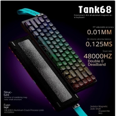 Bàn phím cơ Gaming Rapid Trigger Eweadn Tank68 8k vỏ nhôm