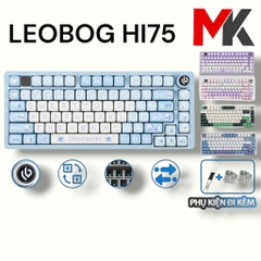 Bàn Phím Cơ Có Dây Leobog Hi75 - Led RGB, HotSwap, Núm Vặn Đa Năng, Mạch Xuôi | MKShop