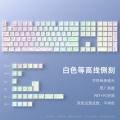 Bộ nút Keycap Cherry PBT double shot cho bàn phím cơ, đa layout cơ bản
