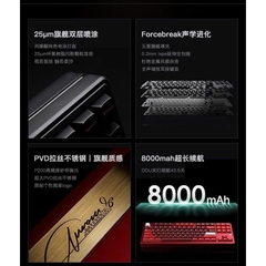 Bàn Phím Cơ PMO Aurora 80 TKL 87 Phím - Nhôm CNC, 3 Mode, Gasket Mount, RGB Aurora | MKShop