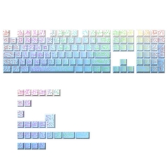 Bộ nút Keycap Cherry PBT double shot cho bàn phím cơ, đa layout cơ bản