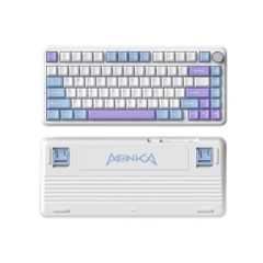 Bàn Phím Cơ Monka K75 – 3 Mode, Gasket Mount, Hotswap, Núm Xoay Kim Loại, LED RGB, 5000mAh | MKShop