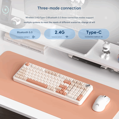 Bàn phím cơ Monka K100 Full Size, Đa Kết Nối, Pin 8000mAh | MKShop