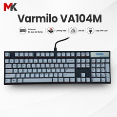 Bàn Phím Cơ Varmilo VA104M Fullsize (Cũ) - Switch Cherry Red, LED Đỏ | MKShop