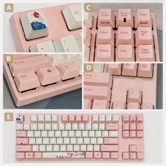 Bàn Phím Cơ Varmilo VA87M Cherry Blossom (Cũ) - Switch Cherry Silent Red | MKShop