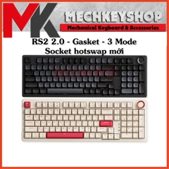 Bàn phím cơ JamesDonkey RS2 V2.0  Hotswap thế hệ mới, 3 mode, RGB, Gasket Mount Pro, Núm vặn