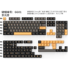 Bộ nút keycap Ganss PBT Double shot 177 nút nhiều mẫu