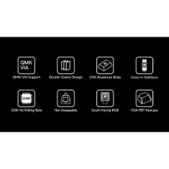 Bàn phím cơ Numpad Keychron Q0 Plus - Keymap QMK/VIA - Vỏ nhôm