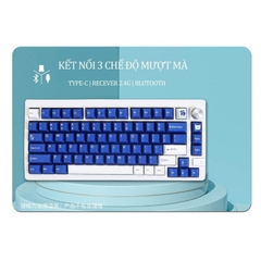 Bộ kit bàn phím cơ LMK81 Nhôm Aluminium Keymap VIA 3 mode Gasket Mount