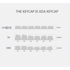 Bộ nút keycap XDA Pixel 120 nút PBT Dyesub