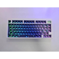 Bộ kit bàn phím cơ GMK81 75% LED RGB hỗ trợ VIA 3 mode kết nối, màn hình TFT