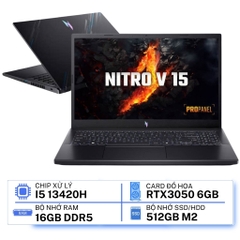 Laptop Acer Nitro V 15 ProPanel ANV15-51-56D5 (i5-13420H/ GeForce RTX™ 3050/ 16GB/ 512GB/ Windows 11)