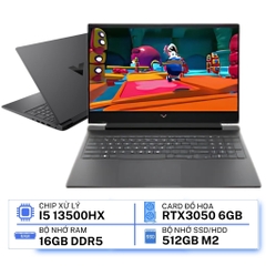 Laptop HP Victus 16-r0378TX - AY8Z4PA (i5-13500HX/ GeForce RTX™ 3050/ 16GB/ 512GB/ Windows 11)