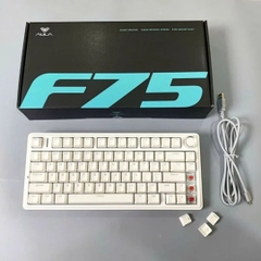 Bàn phím AULA F75 có dây (Trắng Red switch) F7512