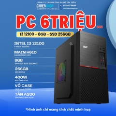 Máy tính văn phòng 6 Triệu ( I3 12100 | 8GB | 256GB SSD )