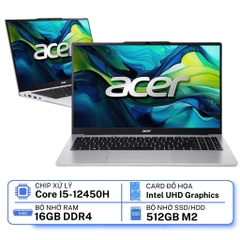 Laptop Acer Aspire Lite 15 AL15 71P 517D (i5-12450H | 16GB RAM DDR5 | 512GB SSD | 15.6″ FHD IPS 60Hz | Win 11)