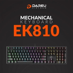 Bàn phím cơ có dây gaming Dare-U EK810 Black-Blue Switch (VAT)