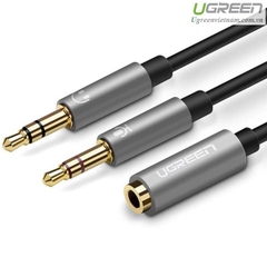 Cáp Audio (âm thanh) 3,5mm âm ra 2 đầu 3,5mm 1 Mic 1 loa (AV140) Ugreen 20899