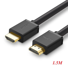Cáp HDMI dài 1.5m chuẩn 1.4 hỗ trợ phân giải 4K*2K màu Đen trơn (HD104) Ugreen 60820