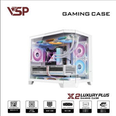 Vỏ Case Máy Tính VSP X2 Luxury Plus Trắng mATX Và ITX