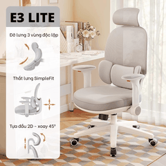 Ghế Công Thái Học Manson E3 Lite – Phiên Bản Đệm