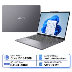 Laptop Lenovo IdeaPad Slim 3 14IRH10 83K00008VN (I5-13420H | 16GB RAM | 512GB SSD | 14″ WUXGA | Intel UHD Graphics | Win 11)