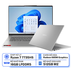 Laptop Lenovo IdeaPad Slim 5 15ARP10 83J3001DVN (Ryzen 7-7735HS | 16GB | 512GB | AMD Radeon 680M | 15.1inch WQXGA | Win 11 | Xám)